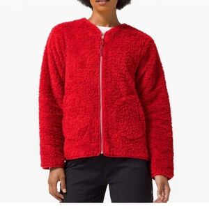 lululemon athletica Red Oh So Sherpa Jacket